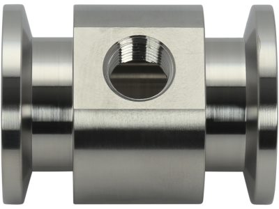 Stainless Steel ISO-KF to NPT-F Pipe Adapter Tees