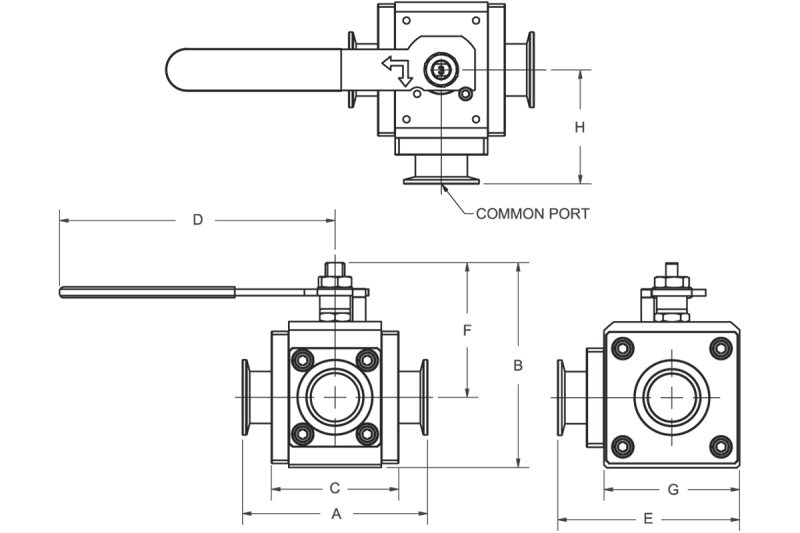 High Vacuum Ball Valves