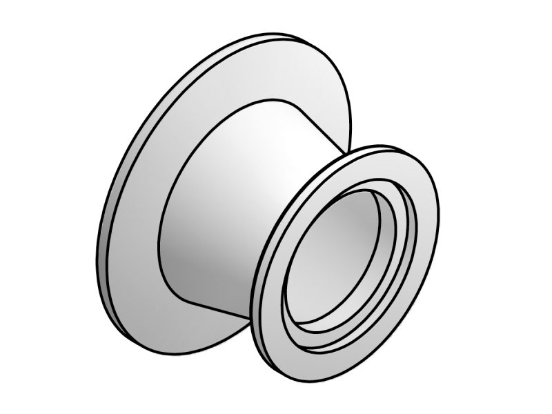 ISO-KF Flange Conical Reducers