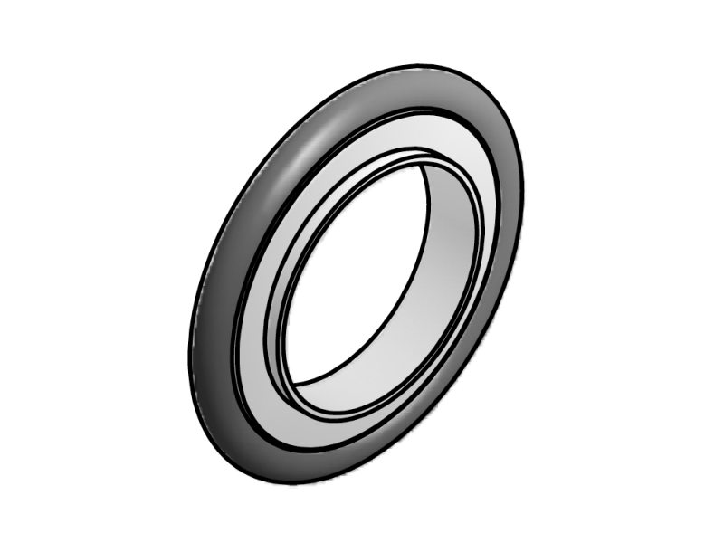 ISO-KF Aluminum Adaptive Centering Rings with Viton O-Ring