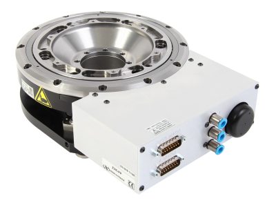 Integrated Vertical and Rotation Stepper Motor Stage for Wafer Positioning