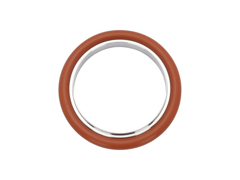 ISO-KF Stainless Steel Centering Rings with Silicone O-Ring