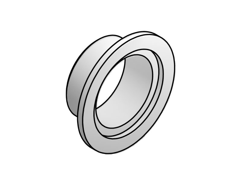 ISO-KF Stainless Steel Short Weld Stub Flanges