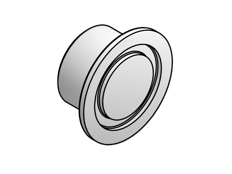 ISO-KF Aluminum Unbored Weld Stub Flanges