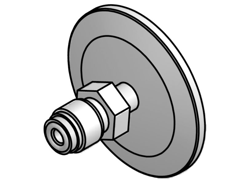 ISO-KF Flange to VCR-M Adapters