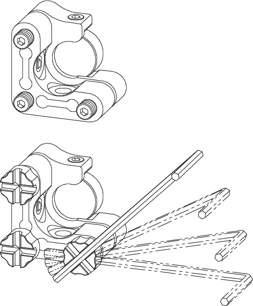 Hex-Key Adjustment Screw Knobs Hex-Key Adjustment Screw Knobs
