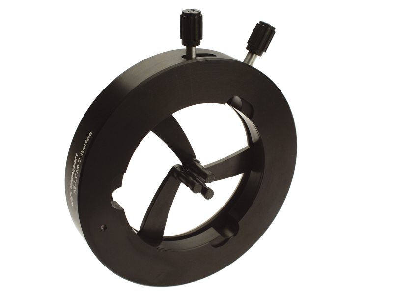 Spring-Loaded Self-Centering Variable Size Lens Mounts