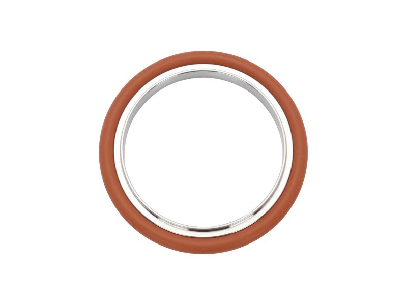 ISO-KF Stainless Steel Centering Rings with Silicone O-Ring