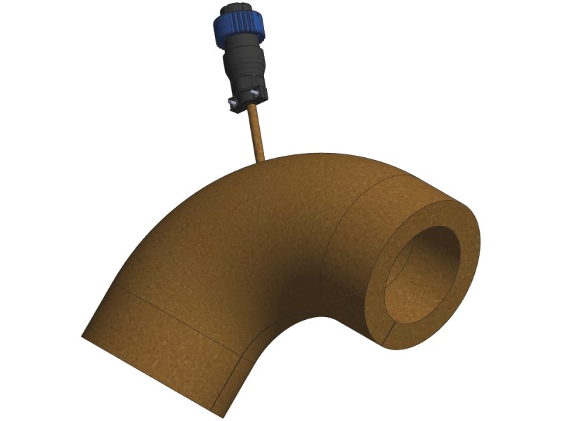 90 Degree Elbow 240 VAC Polyimide Heater Jackets