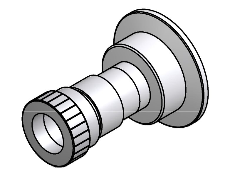 ISO-KF Flange to Pipe Compression Fitting Adapters