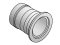 ISO-KF Flange to Rubber Hose Adapters