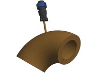 120 VAC Polyimide 90 Degree Elbow Heater Jackets