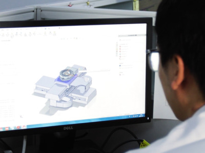 CAD engineer designing products